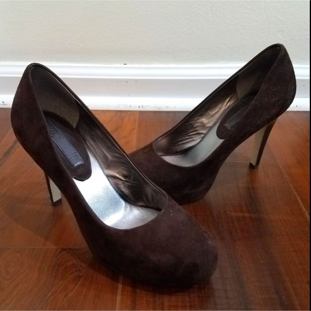 Banana Republic vintage brown suede leather heels 6.5